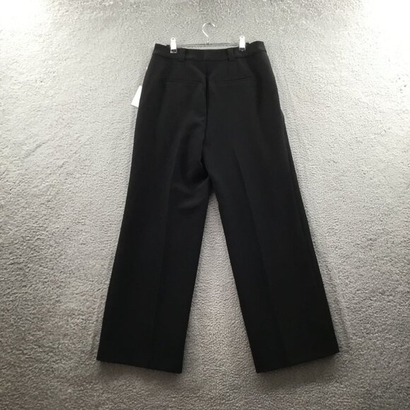 1.STATE Pleated Wide Leg Pants Rich Black 10 - Picture 4 of 5